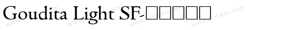 Goudita Light SF字体转换